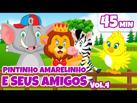 Pintinho Amarelinho e Seus Amigos Vol. 4 - Giramille 45 min | Desenho Animado Musical