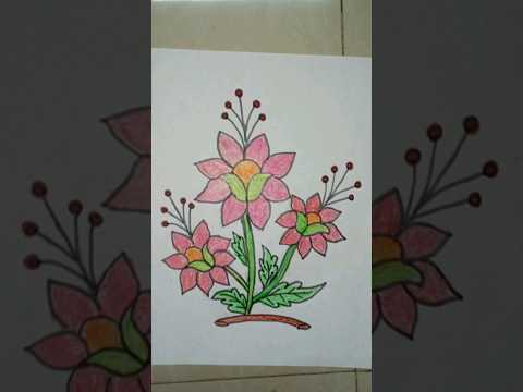 flower design by @eswaricrafts #trending #subscribe #drawing #art #shots #embroidery