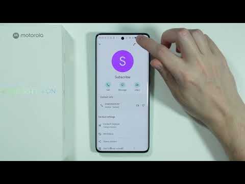 Motorola Edge 60 Fusion: How to Add Photo to Contact