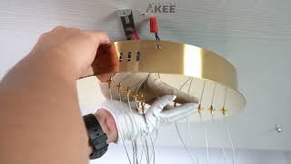Akeelighting MD5076 installation Instruction- 5ring / 6ring gold led c