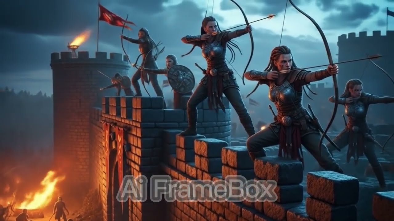 🔥 Dragon Kingdom | Epic AI Fantasy Battle | Warrior Queen vs Fire Dragon 🔥 | Ai FrameBox