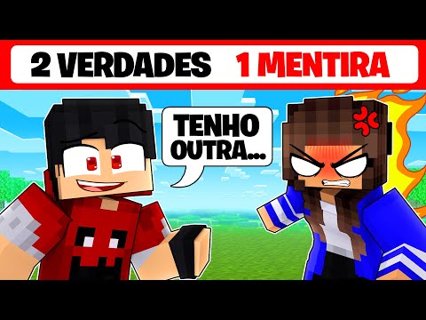 Falei 2 VERDADES e 1 MENTIRA no Minecraft!
