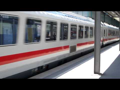 Ausfahrt einer Br 101  ( IC ) aus Stuttgarter HBF