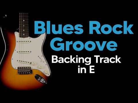 Guitar Baking Track I  Blues Rock Groove in E   115bpm