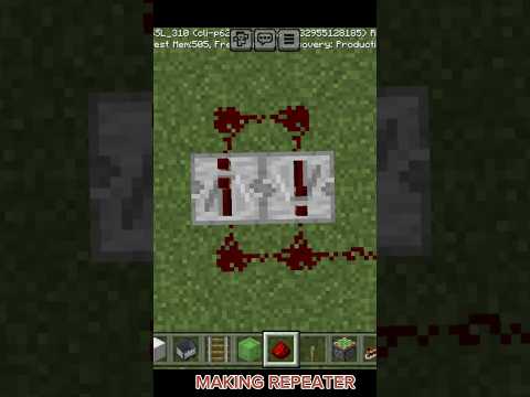 🔥🔥ULTIMATE MINECRAFT REPEATER HACK!!🔥🔥 #shorts