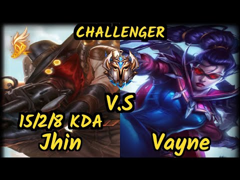 MMM K1ng (JHIN) vs VAYNE - 15/2/8 KDA BOTTOM ADC CHALLENGER GAMEPLAY - OC v9.7