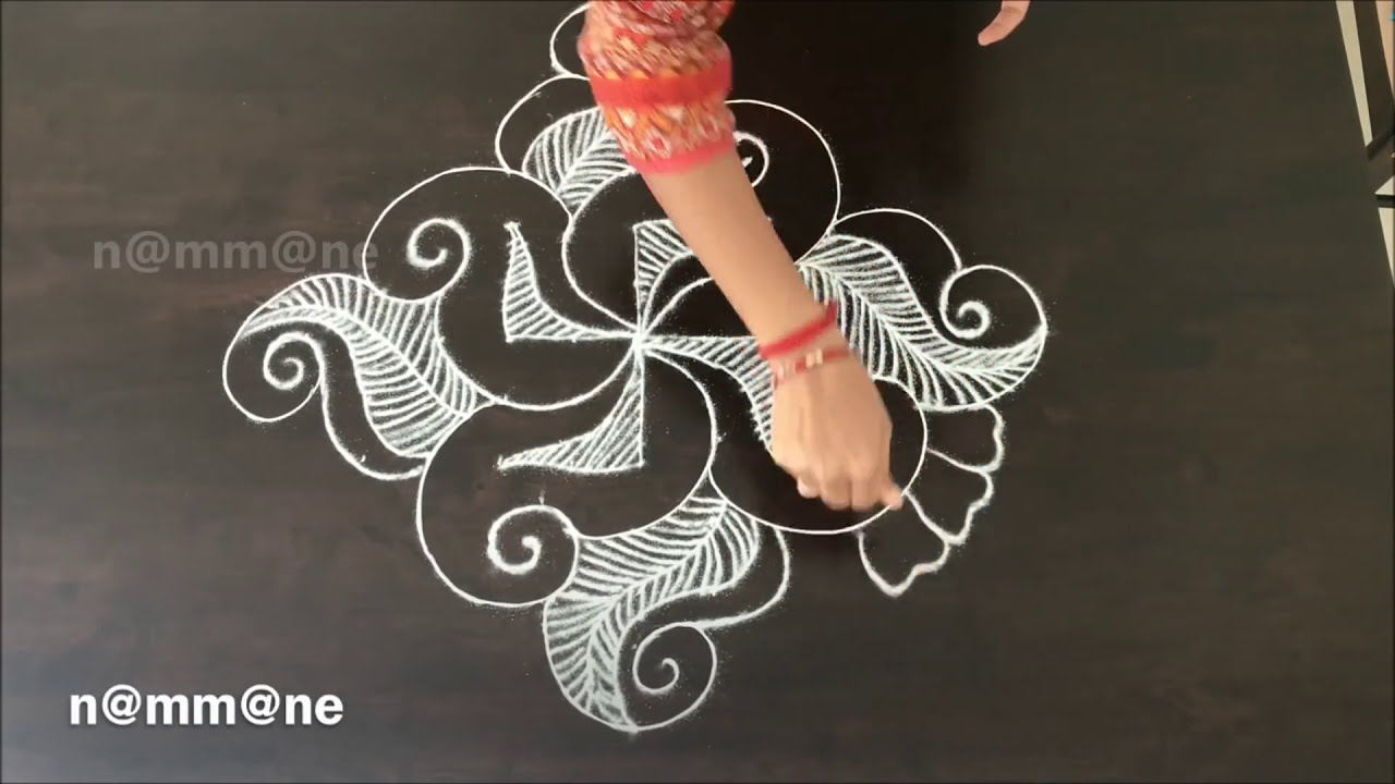 13 * 1 dotted rangoli designs by nammane