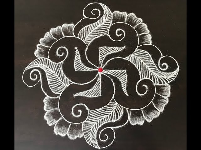 13 * 1 dotted rangoli designs by nammane