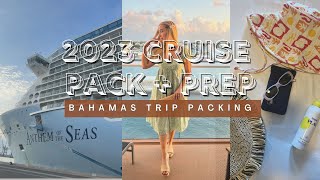 CRUISE PACK & PREP | In depth pack with me, Bahamas cruise trip