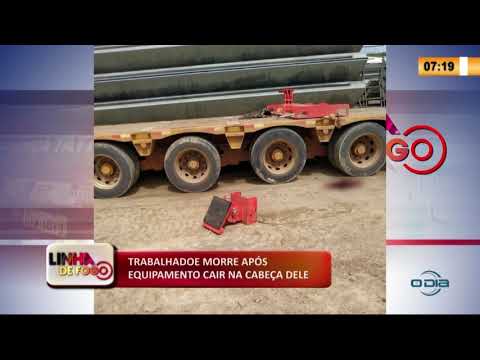 LINHA DE FOGO 28 01 2020 TRABALHADOE MORRE APí“S EQUIPAMENTO CAIR NA CABEÇA DELE