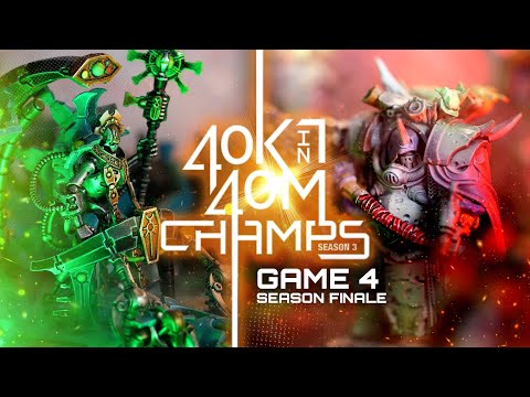 Warhammer 40k in 40 minutes Champs Game 4! Necrons vs Death Guard. The finale is here!