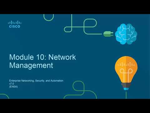 Cisco CCNA 7.0 ENSA module 10 network management