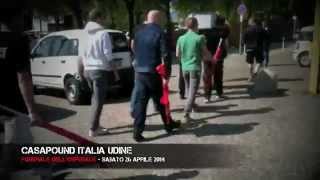 preview picture of video 'Gemona 26.04.2014 - CasaPound Italia Udine Funerale Figurato dell'Ospedale'