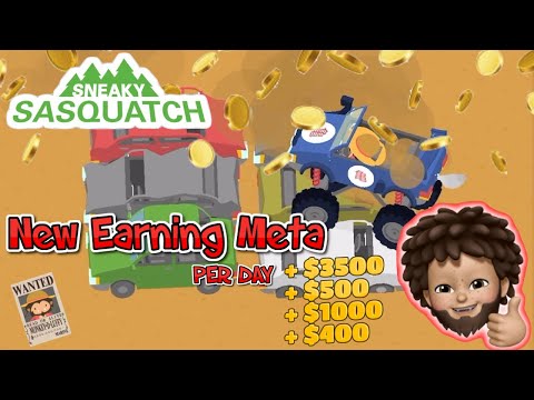 Sneaky Sasquatch - New Meta to earn Money | Monster Truck Madness | The fastest way to earn money