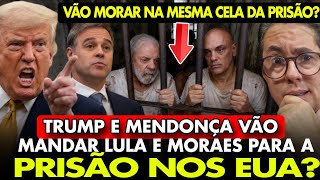 PRESOS nos EUA? TRUMP E ANDRÉ MENDONÇA UNIDOS PARA CAPTURAR E PRENDER LULA E MORAES! OREMOS IGREJA!