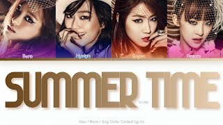 SISTAR (씨스타) Summer Time Color Coded Lyrics (Han/Rom/Eng)