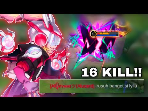 16 KILL!! BUKTI LYLIA HERO TER-RUSUH 🗿 | Build Lylia 2023 - Lylia Gameplay