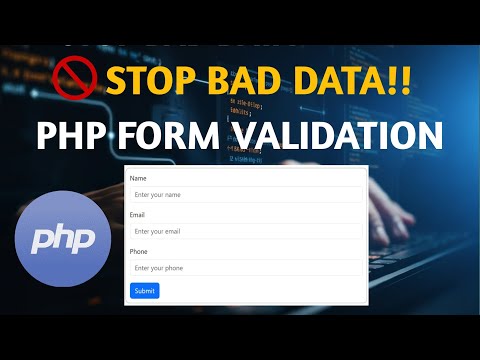 How to Validate Form in PHP With Error Messages | Simple Form Validation Using PHP