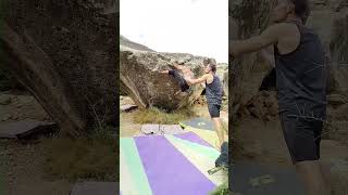 Video thumbnail of Problem 1 (Beer Action), 6c. El Cogul