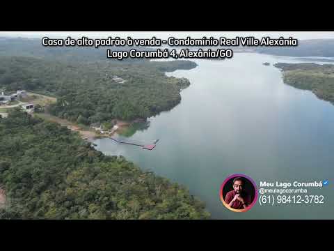 Casa de alto padrão à venda no Condomínio Real Ville Alexânia no Lago Corumbá 4 em Alexânia/GO