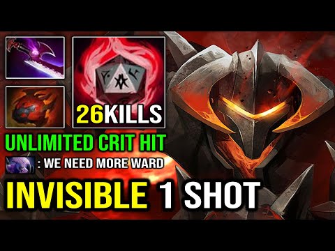 BRUTAL Invisible 1 Shot Crit Chaos Knight Super Carry with Silver Edge Heart Instant Delete Dota 2