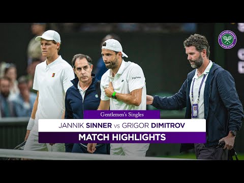 Heartbreaking Retirement | Jannik Sinner vs Grigor Dimitrov | Highlights | Wimbledon 2025