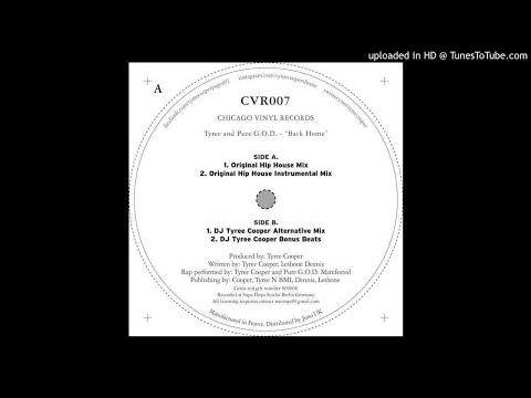 PREMIERE: Tyree And Pure G.O.D - Back Home (Original Hip House Vocal Mix) [Chicago Vinyl]