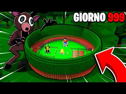 COSTRUIAMO LA BASE PIÙ SICURA PER SOPRAVVIVERE 999 NOTTI su ROBLOX 99 NOTTI NELLA FORESTA!