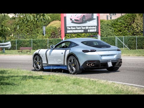 NEW Ferrari Roma - Driving on the Streets in Maranello !