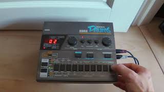 Video thumbnail for Korg DDM-110 demo Super Drums test-drive 29.1.2023 by Veli-Matti Rautio