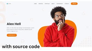 Download the video "How To Make complete Personal Portfolio Responsive Website 2024 | with source code | CodeLabWeb"
