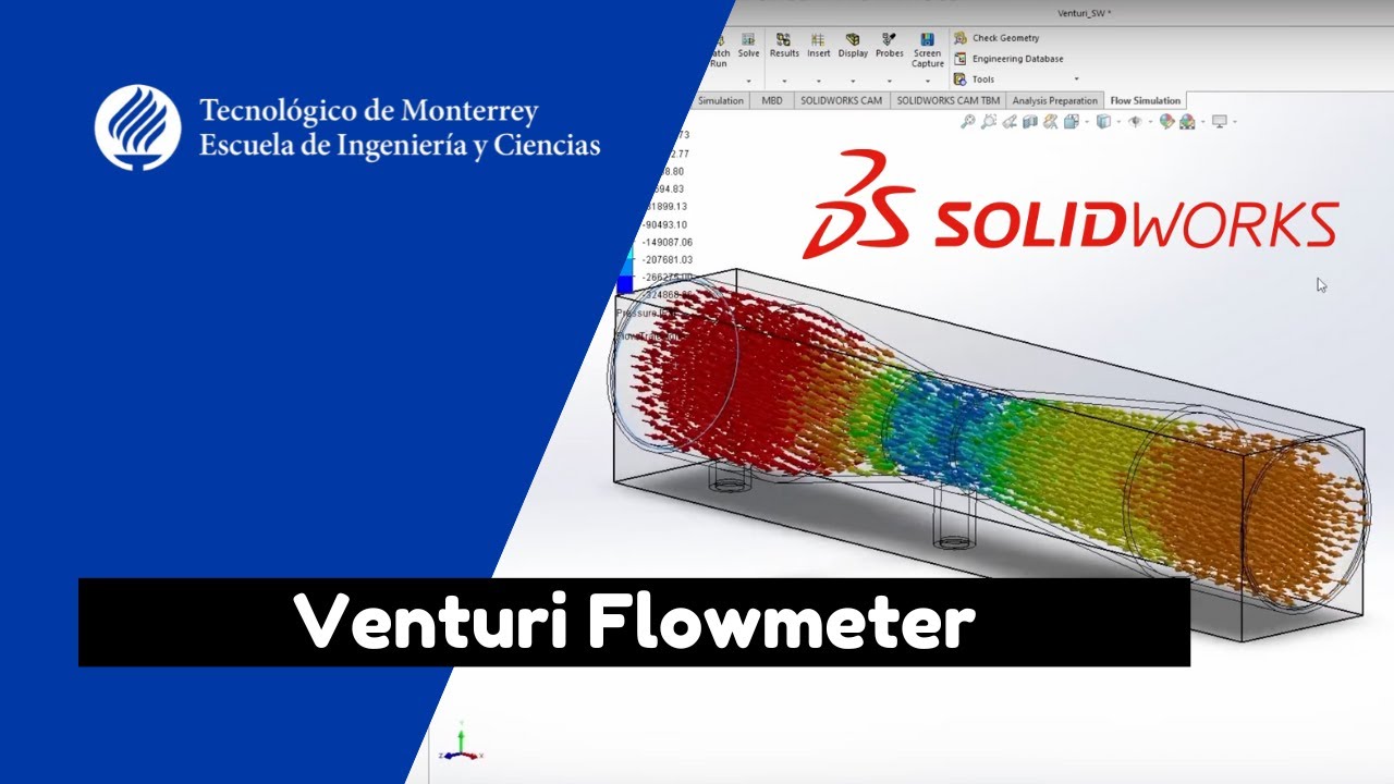 SolidWorks Flow Simulation Tutorial: Venturi Flowmeter