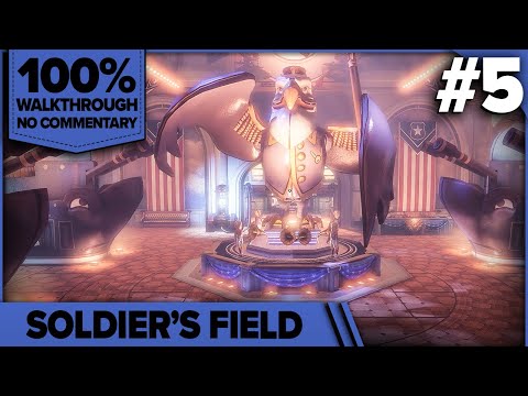 Bioshock Infinite 100% Cinematic Walkthrough (1999 Mode, All Collectibles) 05 SOLDIER'S FIELD