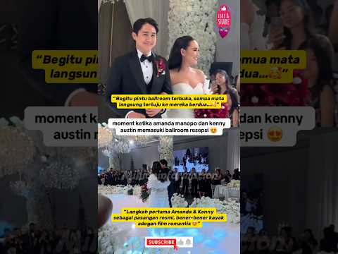 VIRAL! Momen Pertama Amanda Manopo & Kenny Austin Masuk Ballroom, Romantis Banget 😍💍 #fyp #seleb