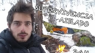 SUPERVIVENCIA EN LA NIEVE | 24 HORAS SOLO EN MONTAÑA 🔥❄️😱