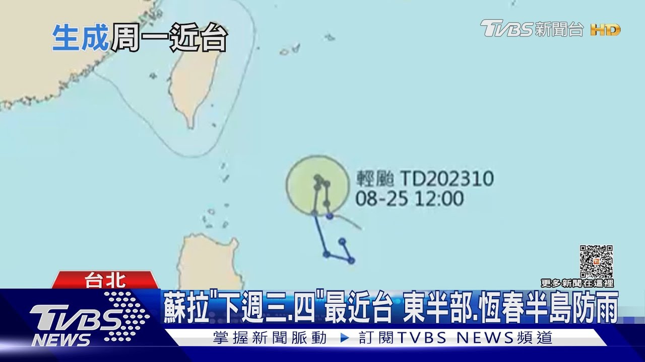 「蘇拉」颱風生成滯留打轉5天 3路徑「可能穿心」