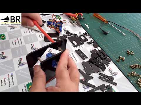 BRAÇO ROBÓTICO PARTE 1 - MONTAGEM MECÂNICA