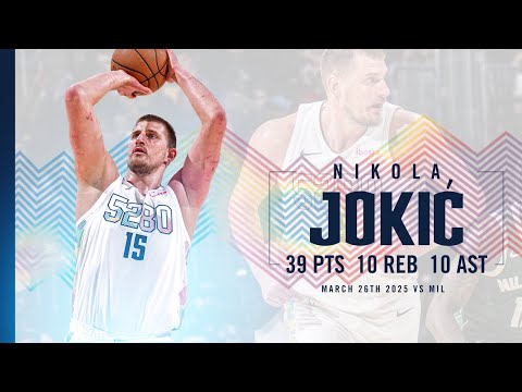 Nikola Jokić Full Game Highlights vs. Bucks 📺 | 3/26/25