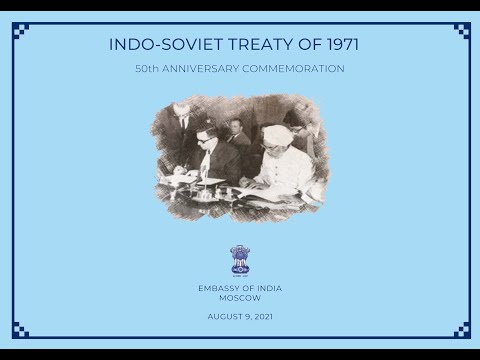 Ambassador remarks at the 50th Anniversary Commemoration of Indo-Soviet Treaty of 1971