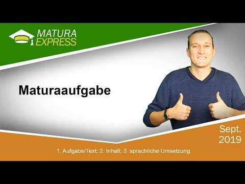 Maturaaufgaben - Zentralmatura Deutsch September 2019 #35