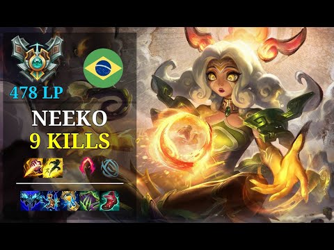 Neeko Jungle vs Ekko - 9 kills - Minerva BR Grandmaster (478 LP) Patch 11.3
