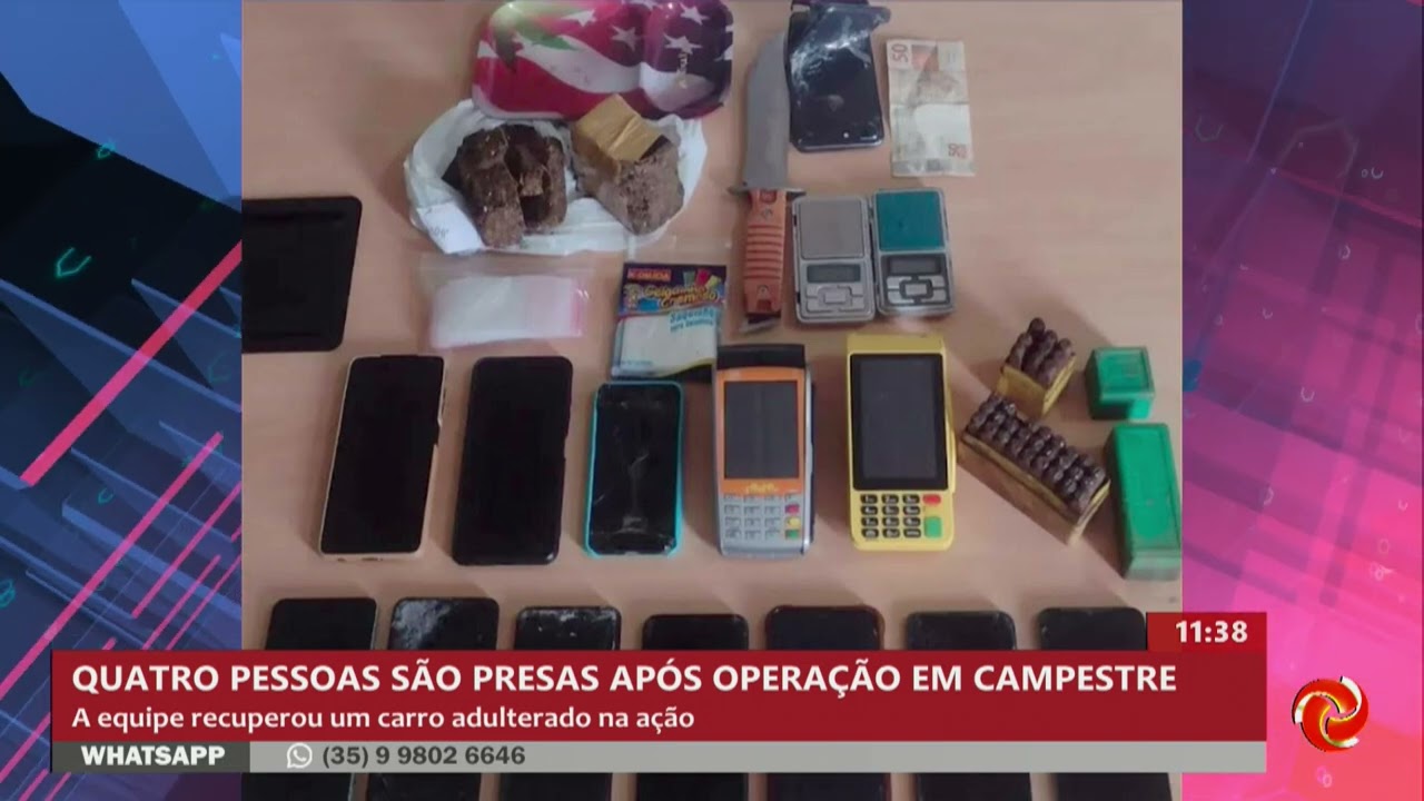 Quatro pessoas são presas após operação em Campestre