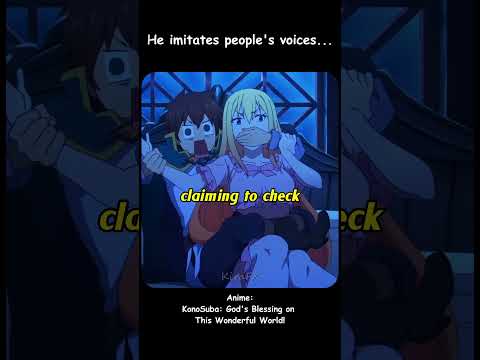 He imitates people's voices 😨/Konosuba/ #anime #animeedit #shorts