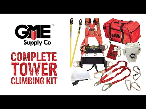 GME Supply 90002 Complete Tower Climbing Fall Protection Kit - Bundle
