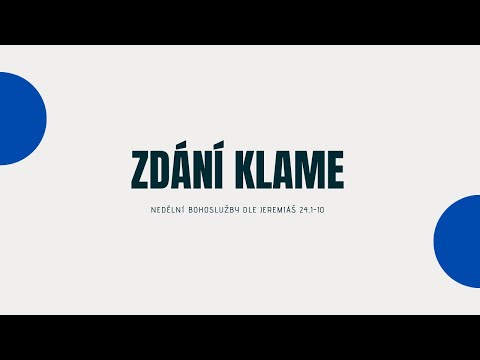 Zdání klame - neděle 22.3.