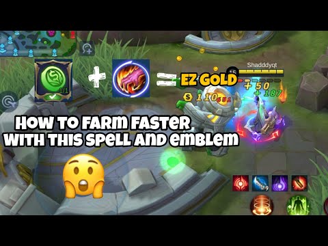 HOW TO FARM FASTER THIS SPELL AND EMBLEM | GRANGER GAMEPLAY | MOBILE LEGENDS