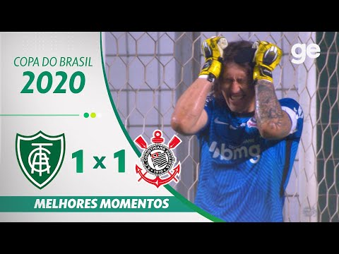 AMÉRICA-MG 1 X 1 CORINTHIANS| MELHORES MOMENTOS | OITAVAS DE FINAL DA COPA DO BRASIL 2020 | ge.globo