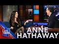That Bitch Has Not Made Me A Morsel Anne Hathaway On Her DWP2 Co Star Stanley Tucci