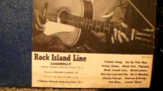 leadbelly old riley rock island line folkway records fp14 huddie ledbetter 1951