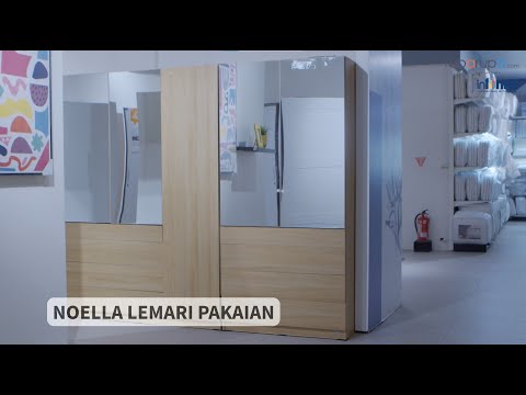 Gambar Informa Noella Lemari Pakaian 3 Pintu - Cokelat